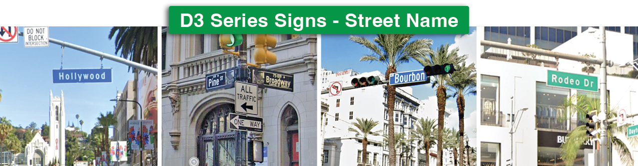D3 Series Street Signs